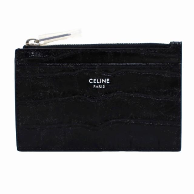 CELINE 未使用品 セリーヌ 10F993CUV.38SI ジップ付きカードホルダー  