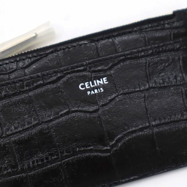 CELINE 未使用品 セリーヌ 10F993CUV.38SI ジップ付きカードホルダー  