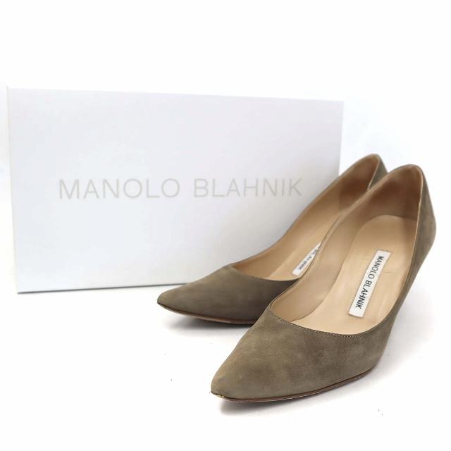 マノロブラニク MANOLO BLAHNIK VARENNA SUEDE スエード ハイヒール BB 