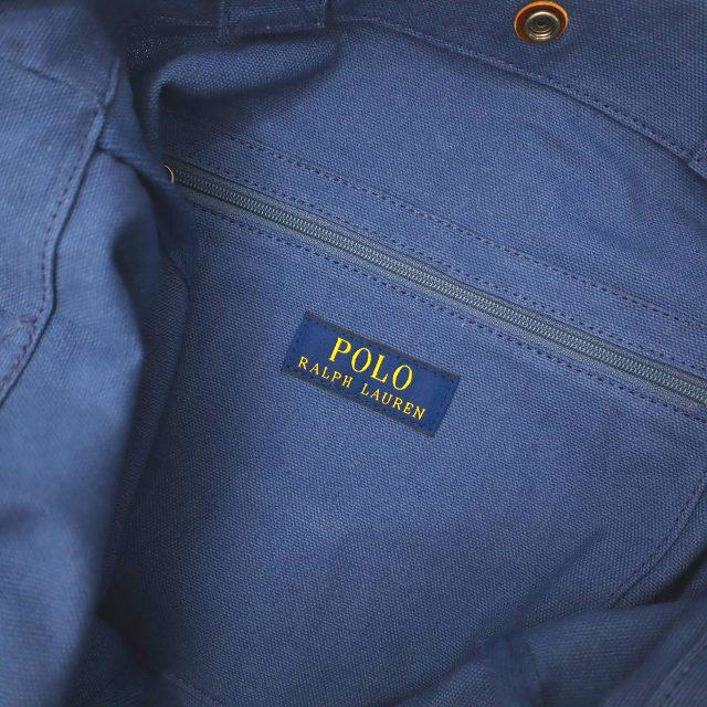 ポロ ラルフローレン POLO RALPH LAUREN 2024SS コットン キャンバス ショッパー 2way ショルダー トートバッグ NAVY(ネイビー)｜vectorpremium｜04