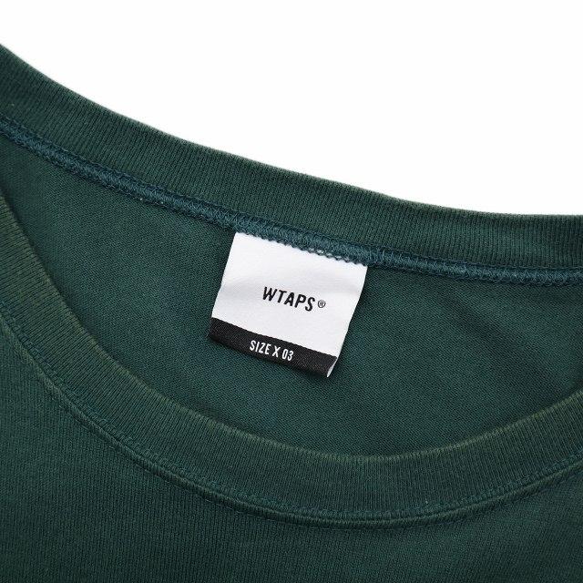 ダブルタップス WTAPS 201ATDT-CSM03 blank ss tee ブランク SS Tシャツ カットソー X03 グリーン｜vectorpremium｜03