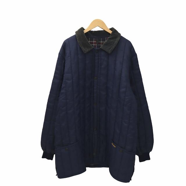 バブアー Barbour ロゴ刺繍 ポケット ボタンアップ 中綿 