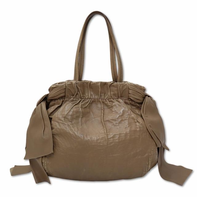 PRADA プラダ BN1760 メタルロゴ サイドリボン 2way ショルダー PRADA プラダ BN1760 メタルロゴ サイドリボン 2way ショルダー