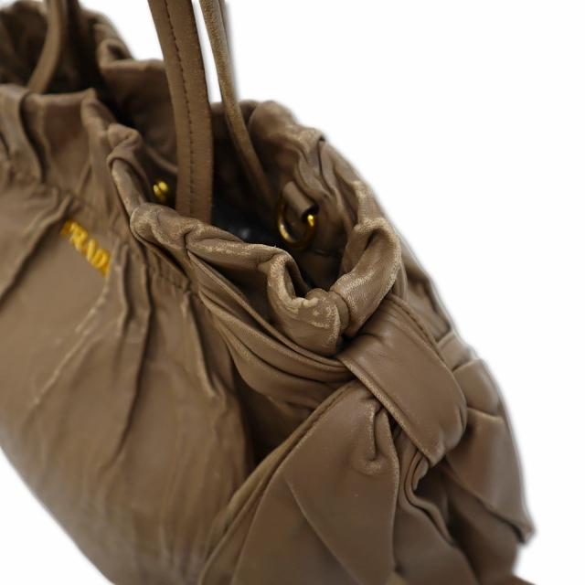PRADA プラダ BN1760 メタルロゴ サイドリボン 2way ショルダー 