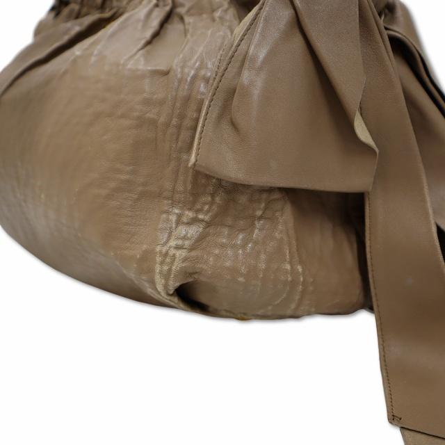 PRADA プラダ BN1760 メタルロゴ サイドリボン 2way ショルダー PRADA プラダ BN1760 メタルロゴ サイドリボン 2way ショルダー