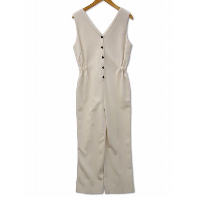 エブール ebure ポリウール ノースリーブ オールインワン ジャンプ  