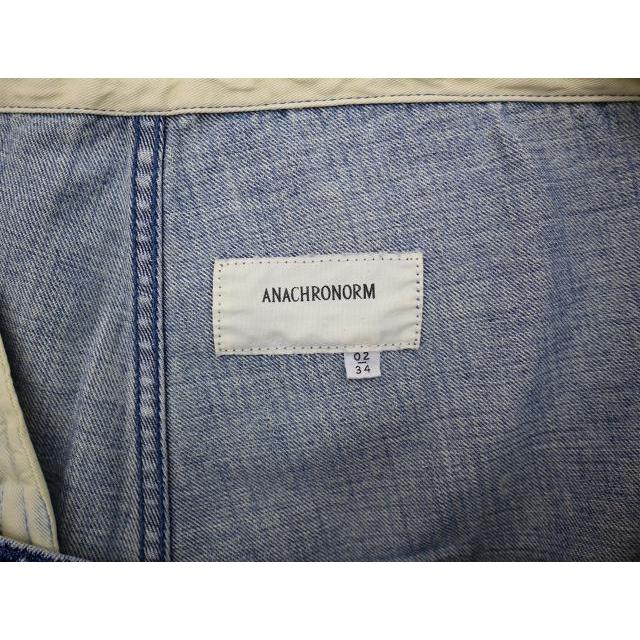 アナクロノーム anachronorm AN075-W WASHED DENIM EASY PANTS アナクロノーム anachronorm AN075-W WASHED DENIM EASY PANTS