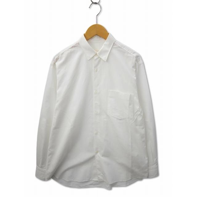 コモリ COMOLI 2023AW 長袖 コットン コモリシャツ 1(S) WHITE 