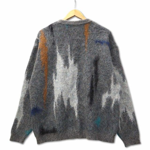 ヨーク YOKE キッドモヘヤ クルーネック ニット セーター グレー 2 (M 