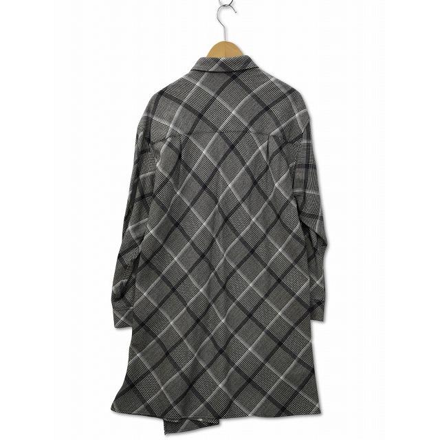 Y's - Y's 23-24AW 長袖 アシメントリー グレンチェック シャツ 1 Y's ワイズ 2023-24AW 長袖 アシメントリー グレンチェック