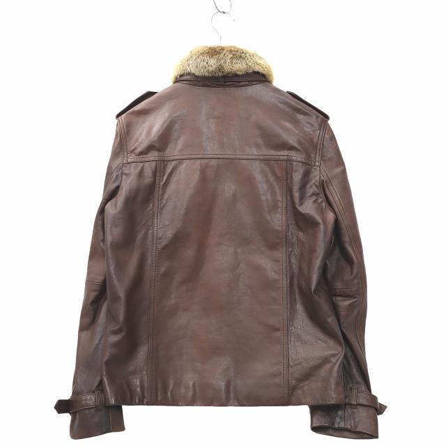 ウィンドアーマー レザージャケット ジップアップ ラムレザー ブラック XL vectorpremium_019-202502200263