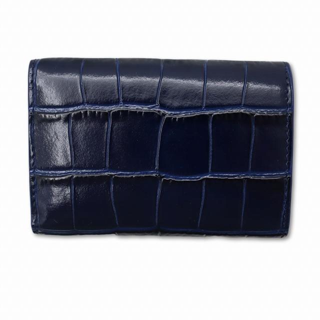 極美✨BALENCIAGA 二つ折り財布 クロコ エブリデイ レザー 黒 極美✨BALENCIAGA 二つ折り財布 クロコ エブリデイ レザー 黒