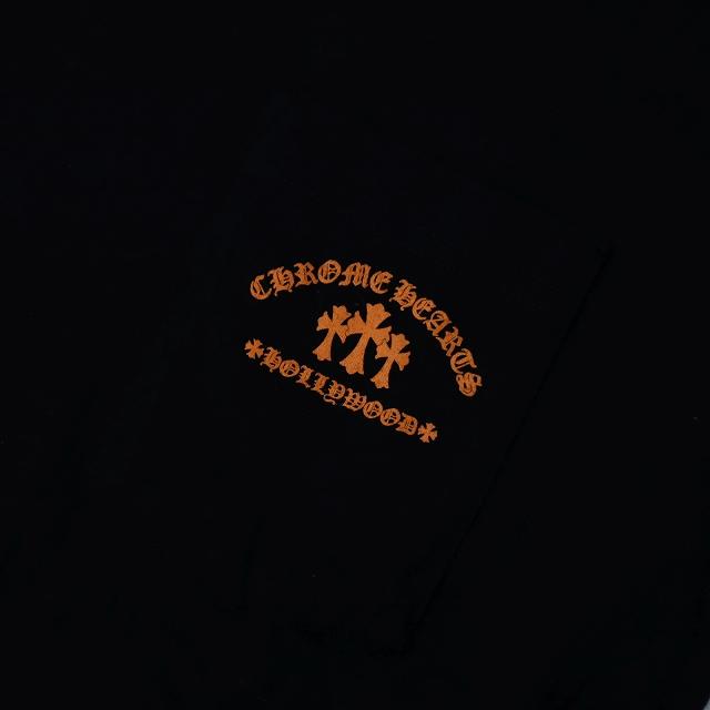 CHROME HEARTS クロムハーツ クルーネック オレンジ セメタリー