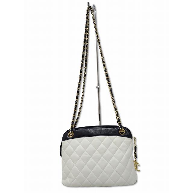 CHANEL（シャネル） ヴィンテージ レザー マトラッセ チェーン 
