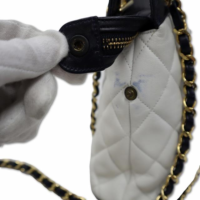 CHANEL（シャネル） ヴィンテージ レザー マトラッセ チェーン 