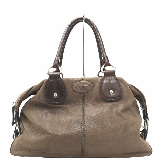 トッズ TOD'S イタリア製 レザー ミニボストン ハンドバッグ O