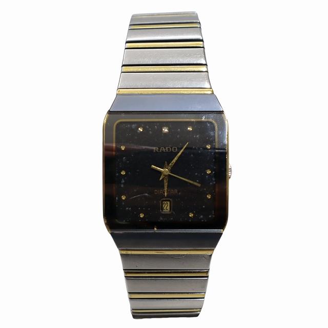 ラドー RADO 129.02663 ダイヤスター ブラック文字盤 腕時計 ラドー RADO 129.02663 ダイヤスター ブラック文字盤 腕時計