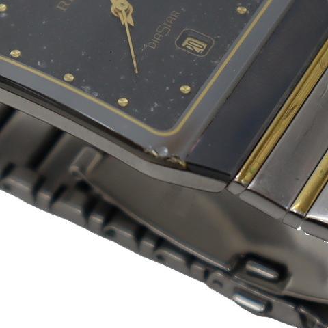 ラドー RADO 129.02663 ダイヤスター ブラック文字盤 腕時計 ラドー RADO 129.02663 ダイヤスター ブラック文字盤 腕時計