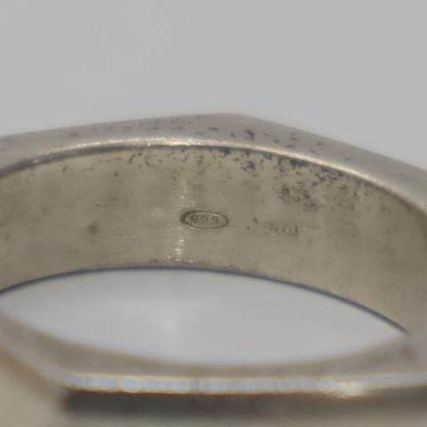 GUCCI グッチ 925 ヘキサゴン ナット リング 指輪 13号 SILVER