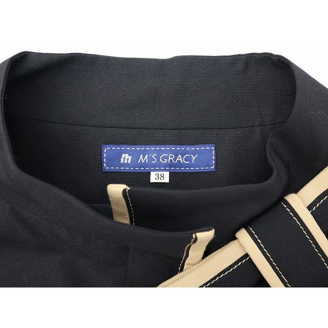 未使用品 エムズグレイシー M'S GRACY スタンドカラー 比翼 未使用品 エムズグレイシー M'S GRACY スタンドカラー 比翼