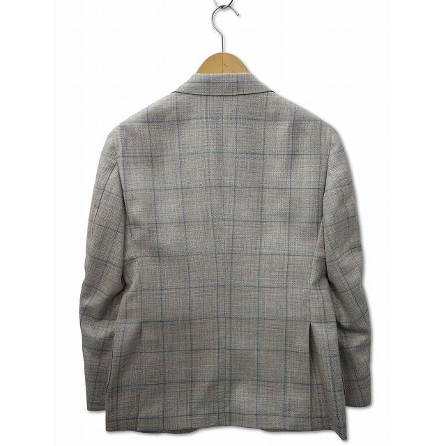 【中古】Custom Tailor BEAMS ロロピアーナ サマータイム チェック テーラードジャケット オーダー品 メンズ BEAMS（ビームス） Custom Tailor BEAMS カスタムテーラー