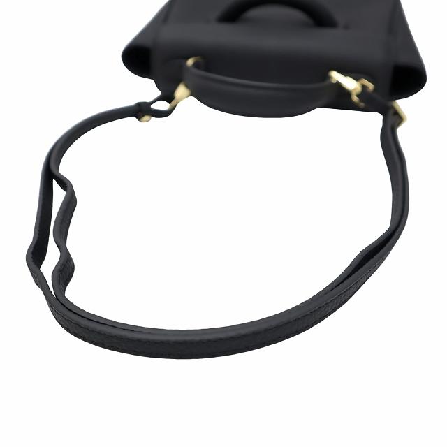 ヴァジック VASIC EVER MINI レザー 2way ハンドバッグ BLACK