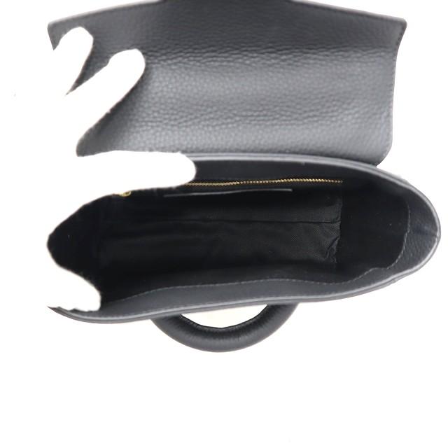 ヴァジック VASIC EVER MINI レザー 2way ハンドバッグ BLACK