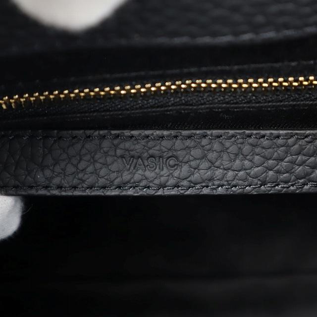 ヴァジック VASIC EVER MINI レザー 2way ハンドバッグ BLACK(ブラック