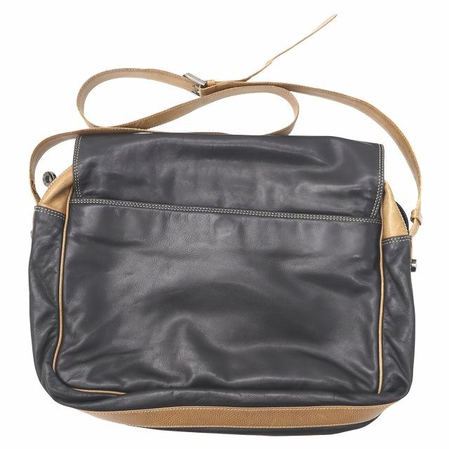 LOEWE ロエベ オールド アナグラム レザー 型押し フラップ