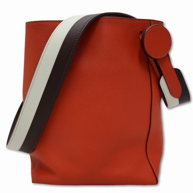 エルメス エバーカラー リコル17 ショルダー バケットバッグ 巾着 C刻印 HERMES エルメス エバーカラー リコル17 ショルダー バケット