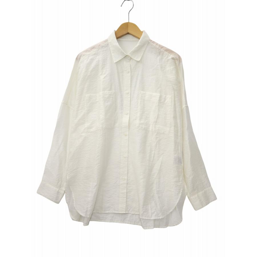 プラステ PLST シアー ドルマン ボリュームシャツ S OFFWHITE(オフ 