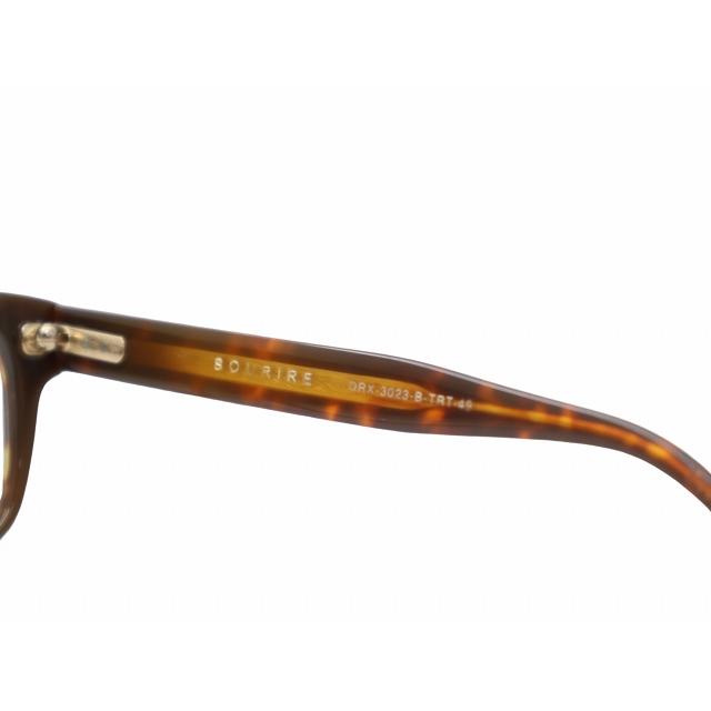 【中古】DITA SOURIRE フルリム スクエア 伊達メガネ アイウェア 49□17-142 BROWN ブラウン DRX-3023B-49 メンズ ディータ DITA SOURIRE フルリム スクエア 伊達メガネ アイウェア 49