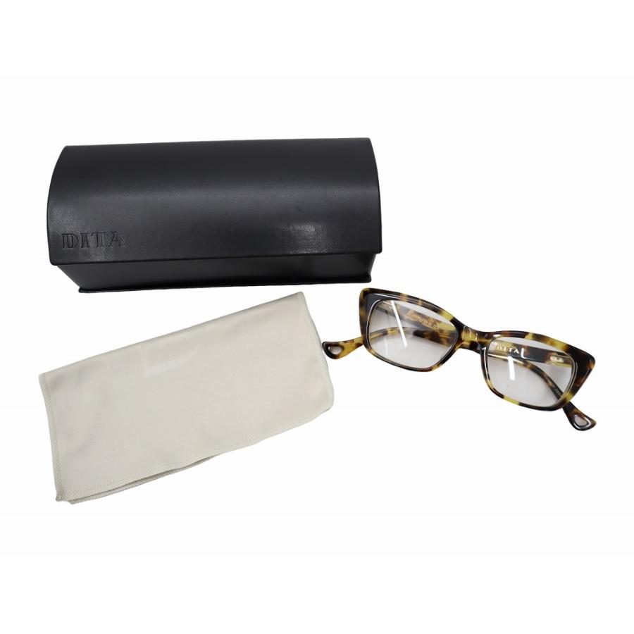 【中古】ディータ DITA DORSET べっこう柄 メガネ 眼鏡 48□17-142 BROWN/YELLOW(ブラウン/イエロー) ディータ DITA DORSET べっこう柄 メガネ 眼鏡 48□17-142 BROWN