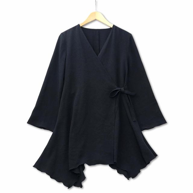 【美品】詩仙堂 HITOSHI TAMURA ちりめん カーディガン シセンドウ 詩仙堂 HITOSHI TAMURA ヘムライン ちりめん カシュクール