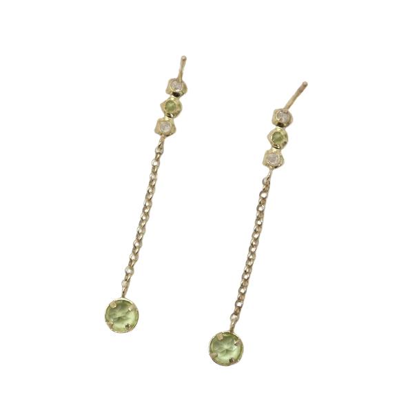 EYE JEWELRY UMAKI アイジュエリー・ウマキ K10 ストーン ラインピアス 