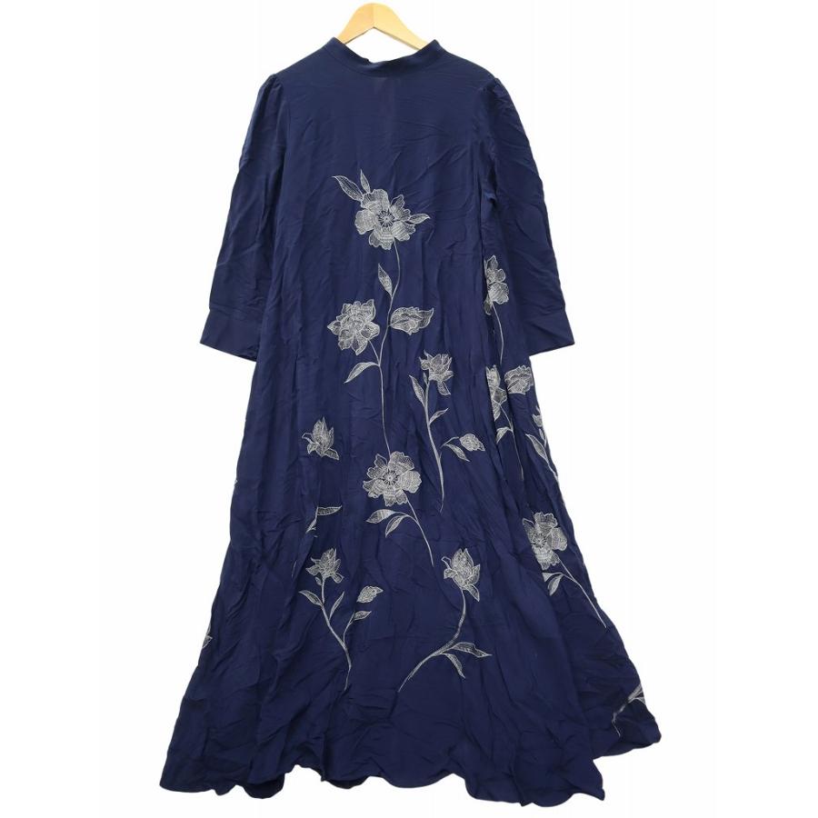 アメリヴィンテージ Ameri VINTAGE 2WAY FLOWER GARDEN DRESS M NAVY