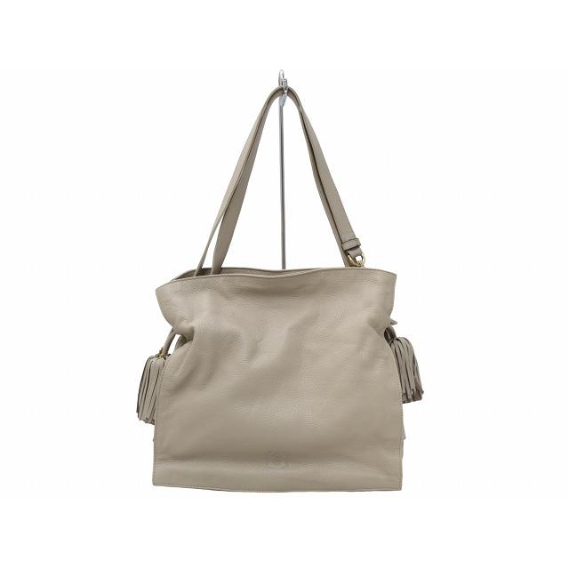 美品 ロエベ 2way ショルダーバッグ フラメンコ30 ナッパレザー