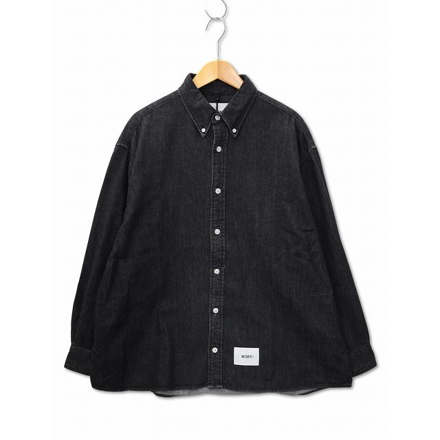 トップス BD 04 / LS / COTTON. DENIM.BLACK ダブルタップス WTAPS BD 04 / LS COTTON. DENIM 長袖 コットン デニム