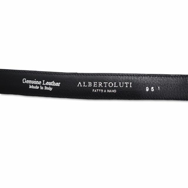 ALBERTOLUTI アルベルト ルティ スエード ナロー ウエスタン ベルト 95