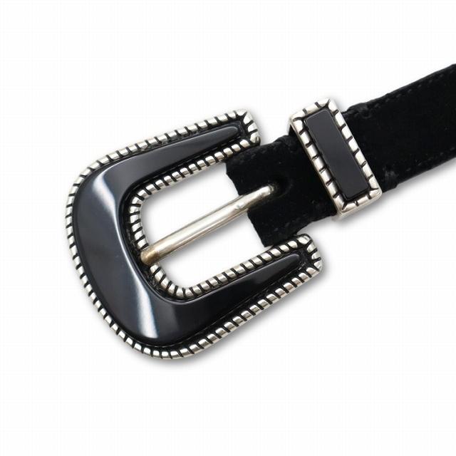 OLUTI スエード ナロー ウエスタン ベルト 95 ALBERTOLUTI アルベルト ルティ スエード ナロー ウエスタン ベルト 95