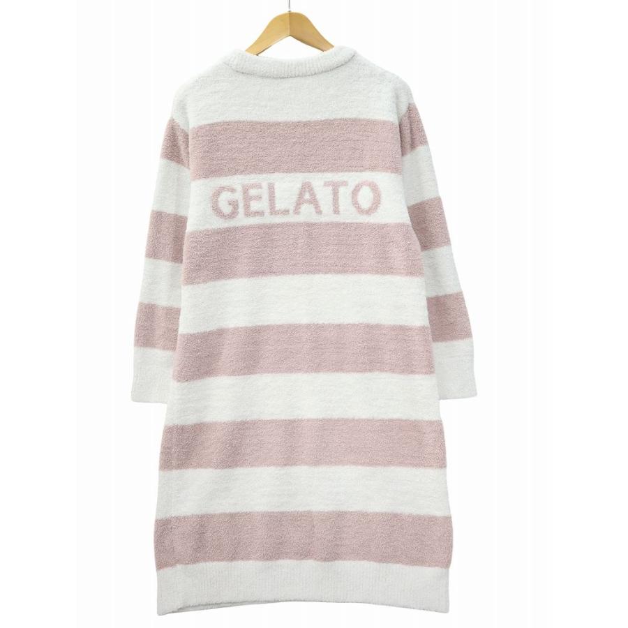 gelato pique - ✈ ジェラートピケ　ケーブル編み　半袖 ニット セーター　ピンク　M　L　冬 春 os-fre-74370_001.jpg
