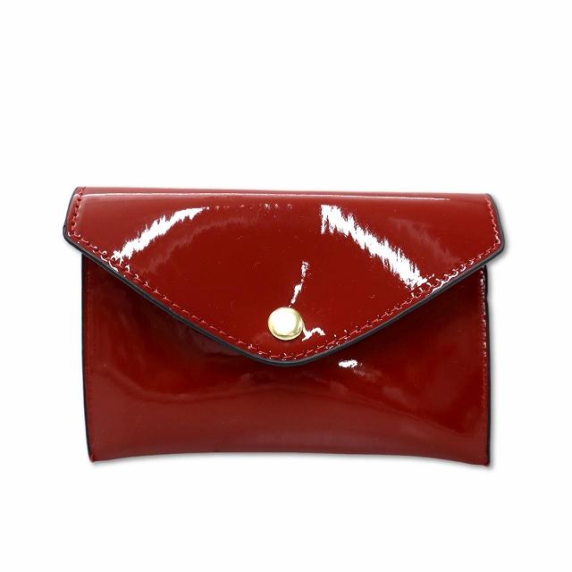 赤 型押しクロコダイルハンドバッグ