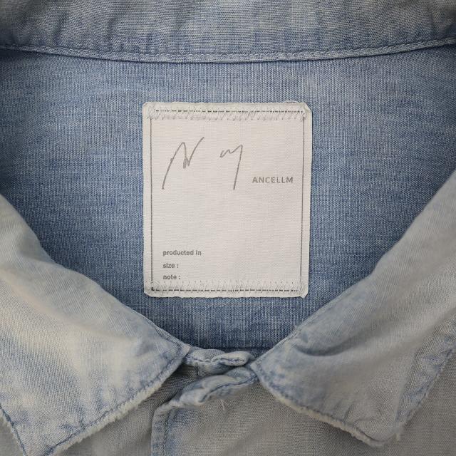 ANCELLM アンセルム 2025SS AGING CHAMBRAY SHIRT エージング