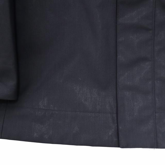【中古】2023AW OVERCOAT CAPE SHOULDER ZIP BLOUSON WITH HOOD IN BONDED コート 2 ネイビー F23J018-KMBP メンズ 2023AW OVERCOAT CAPE SHOULDER ZIP BLOUSON WITH HOOD IN BONDED