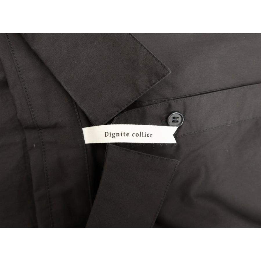 Dignite collier ディニテ コリエ シャツ ワンピース F BLACK(ブラック
