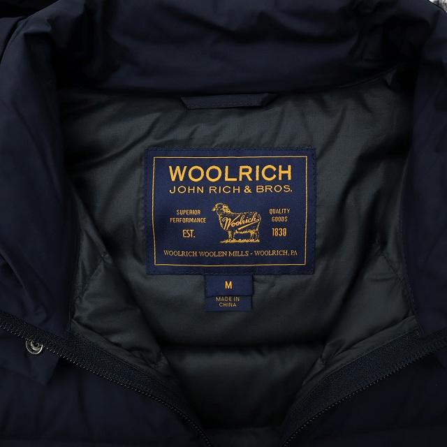 ウールリッチ WOOLRICH ナイロン フーデッド ロング ダウンコートM 