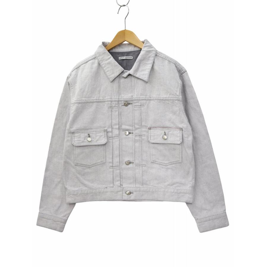 【中古】未使用品 ユニフォームエクスペリメント 25SS WASHED DENIM JACKET デニム ジャケット 2 ホワイト 未使用品 ユニフォームエクスペリメント uniform experiment 25SS