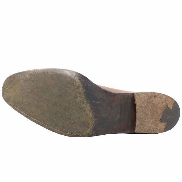 クロケット＆ジョーンズ ストレートチップ レザーシューズ 7.5 ブラウン CROCKETT&JONES クロケットアンドジョーンズ レザーシューズ