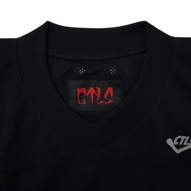 カタリスト CVTVLIST 2025SS MESH GAME SHIRT Vネック ロゴ パッチ