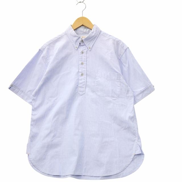 【美品】【限定品】BONCOURA ボタンダウンシャツ サイズ38 BONCOURA ボンクラ ポケット 半袖 ボタンダウン コットン